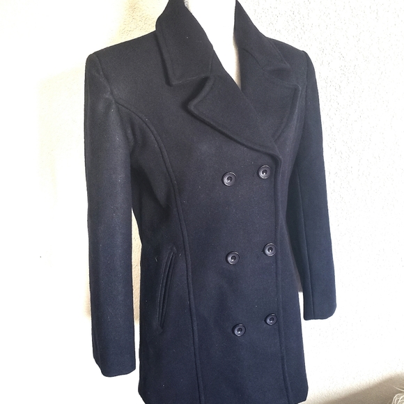Gianni Collani Wool Blend Peacoat Medium Blue - Picture 4 of 9